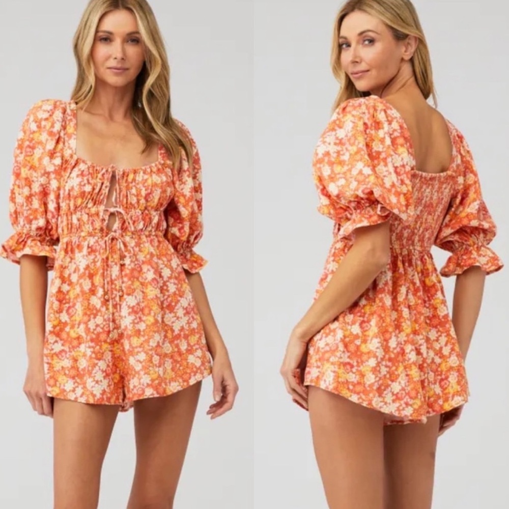 FREE PEOPLE | SHOW ME LOVE ROMPER SIZE SMALL ORIGINAL COMBO COLOR